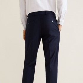 Suit pants super-slim structured
