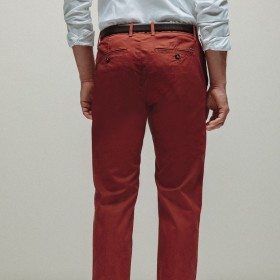 Pantalon chino coupe droite coton