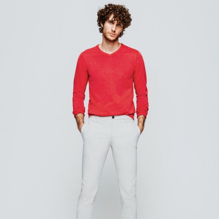 Organic cotton v-neck sweater TT